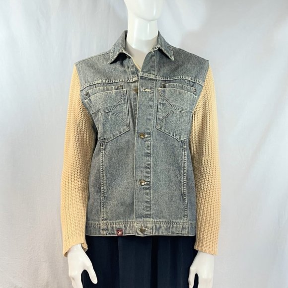 Denim Jacket With Knit Sleeves | Sean John - Picture 8 of 8